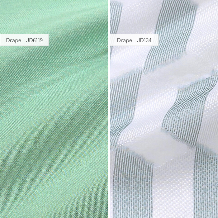 カーテンセット"Recipe(レシピ)"|#002 RHYTHM(ドレープ&レース)|丈~140cm