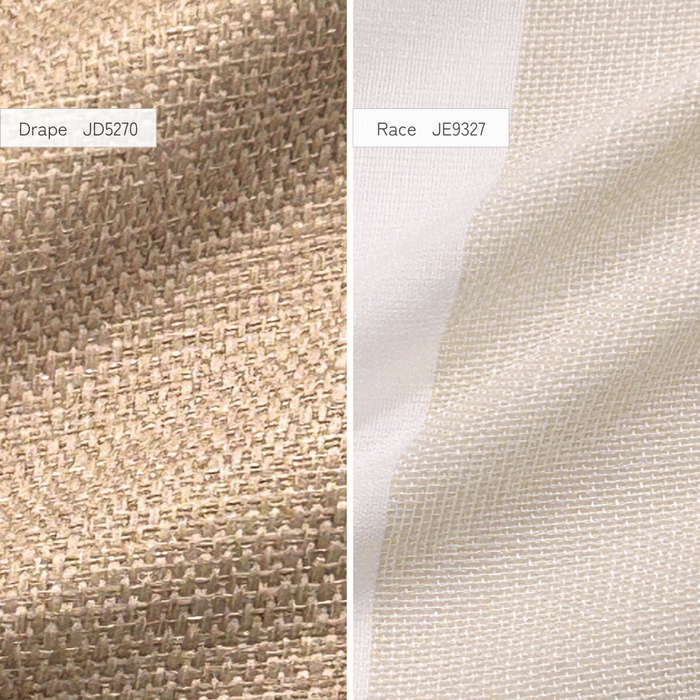 カーテンセット"Recipe(レシピ)"|#007 moca moca(ドレープ&レース)|丈141~240cm