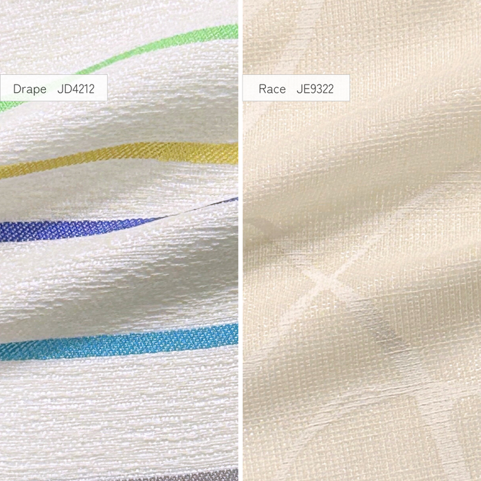 カーテンセット"Recipe(レシピ)"|#017 Toi Toi Toi(ドレープ&レース)|丈~140cm