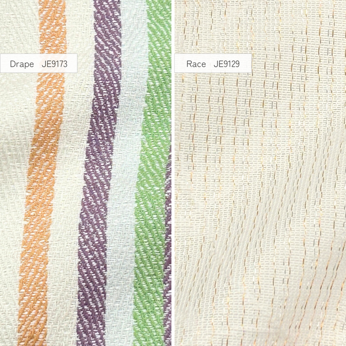 カーテンセット"Recipe(レシピ)"|#032 みかんドロップ(ドレープ&レース)|丈141~240cm