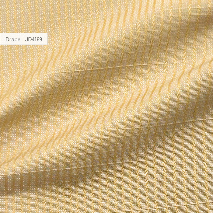 カーテンセット"Recipe(レシピ)"|#034 シマシマシマス(BE)(ドレープ&レース)|丈~140cm