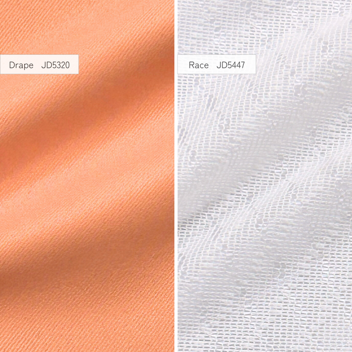 カーテンセット"Recipe(レシピ)"|#046 オレノオレンジ(ドレープ&レース)|丈141~240cm