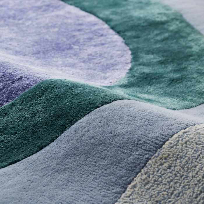 Carpe Diem|Hand Tufted Rug -Carta-(ブルー)  140×200