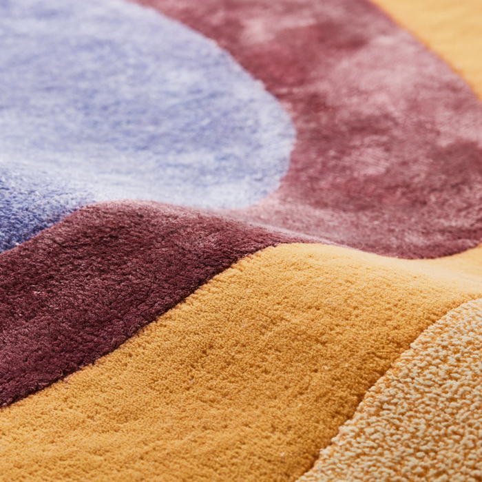 Carpe Diem|Hand Tufted Rug -Carta-(オレンジ)  140×200