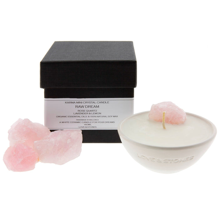 LOVE&STONES | MINI RAW DREAM ROSE QUARTZ 160ML
