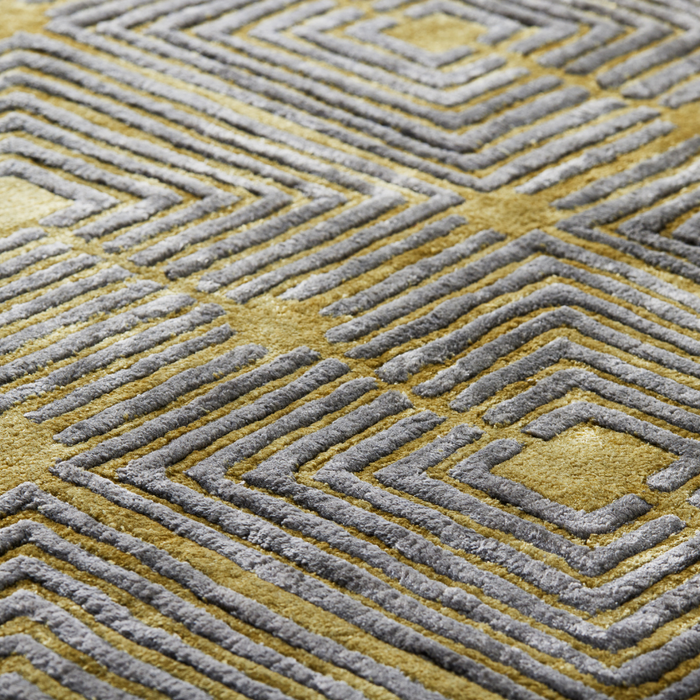 Carpe Diem|Hand Tufted Rug -Angolo(Hope yellow)-  140×200