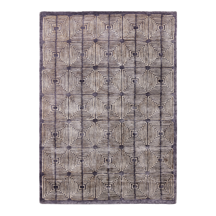 Carpe Diem|Hand Tufted Rug -Angolo(Fog gray)- 140×200