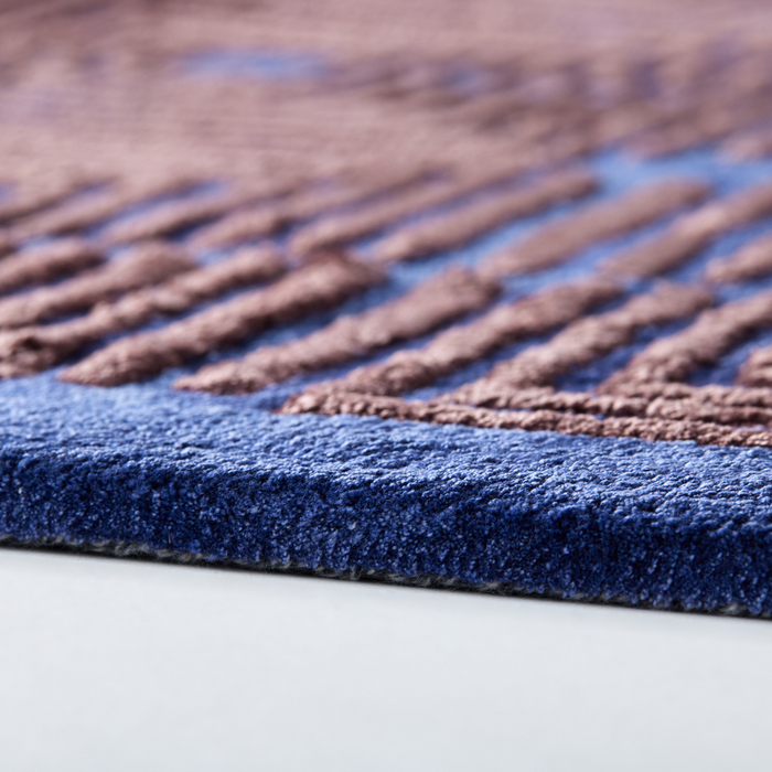 Carpe Diem|Hand Tufted Rug -Angolo(Dance navy)-  140×200