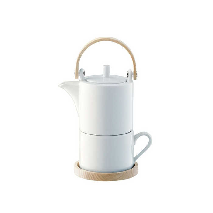 LSA International|Circle Tea For One & Ash Handle/Saucer