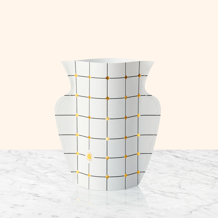 OCTAEVO|MINI PAPER VASE LIDO (WHITE)