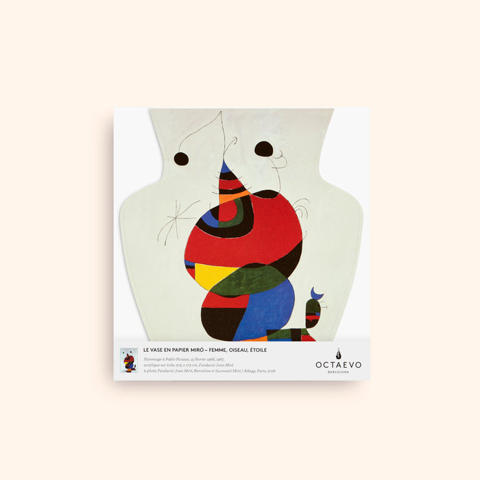 OCTAEVO|PAPER VASE MIRO (FEMME, OISEAU, ÉTOLIE)