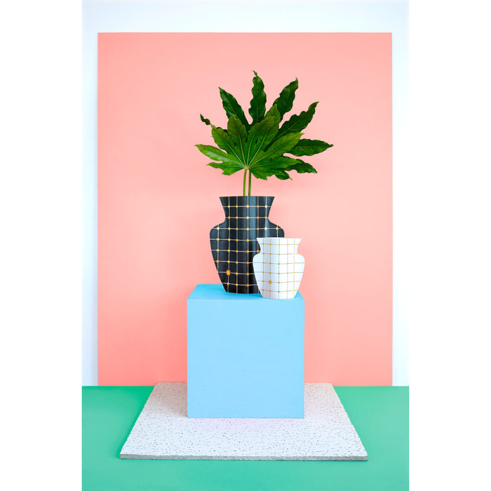 OCTAEVO|MINI PAPER VASE LIDO (WHITE)