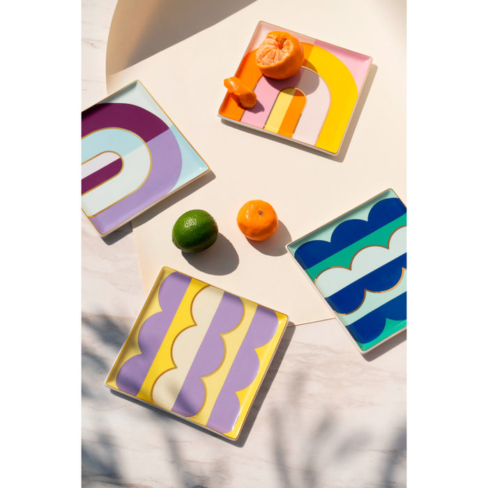OCTAEVO | CERAMIC TRAY RIVIERA (ARCH) PURPLE