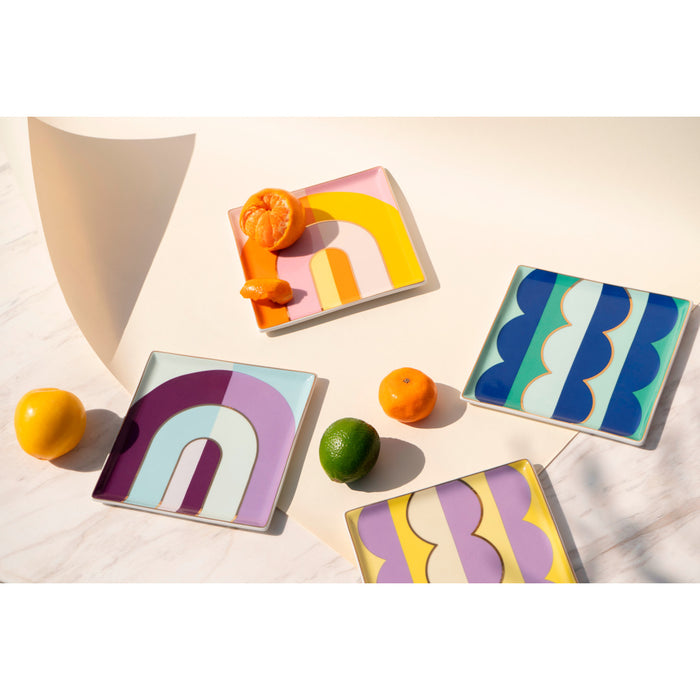OCTAEVO | CERAMIC TRAY RIVIERA (ARCH) PURPLE