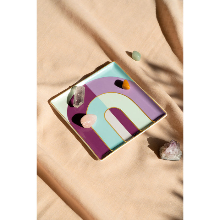 OCTAEVO | CERAMIC TRAY RIVIERA (ARCH) PURPLE