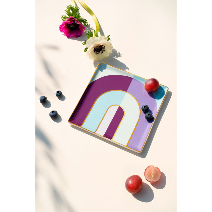 OCTAEVO | CERAMIC TRAY RIVIERA (ARCH) PURPLE