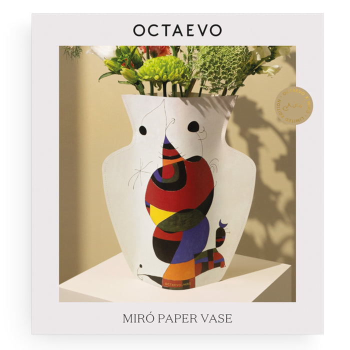 OCTAEVO|PAPER VASE MIRO (FEMME, OISEAU, ÉTOLIE)