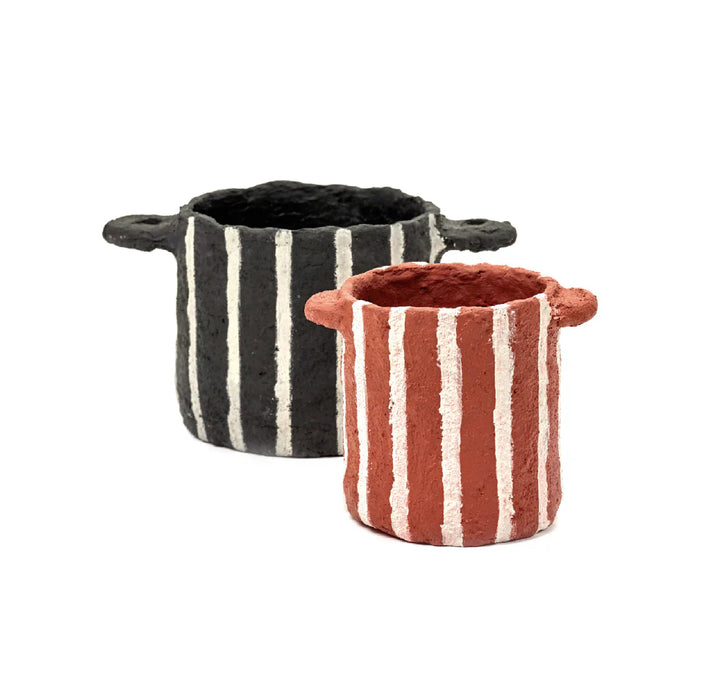 SERAX|Pot Marie Vertical Stripes φ16.5(Black)