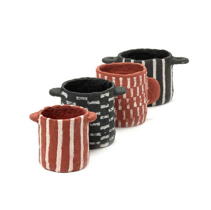SERAX|Pot Marie Vertical Stripes φ16.5(Black)