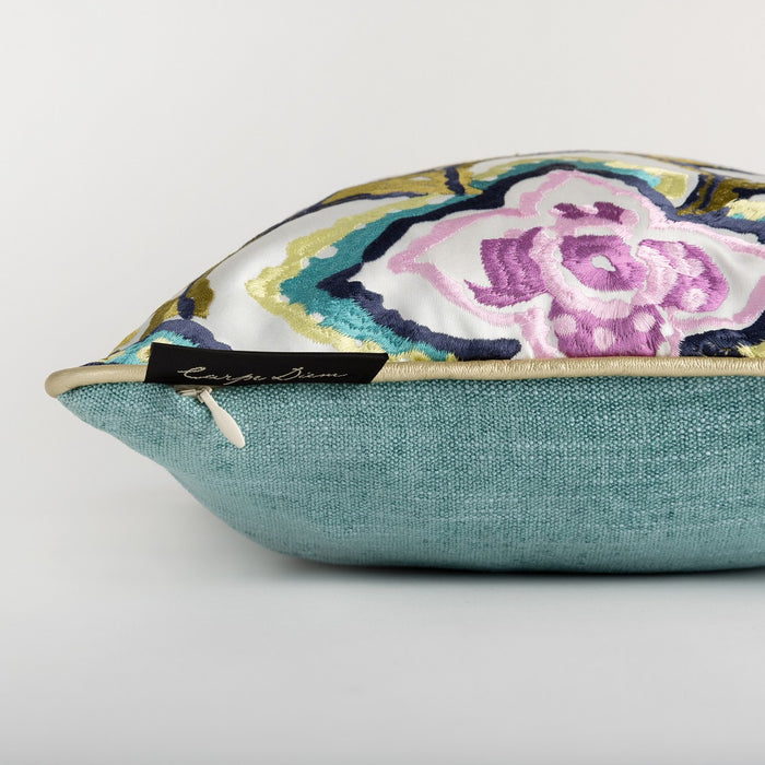 Carpe Diem|Tiffany's Garden クッションカバー Turquoise