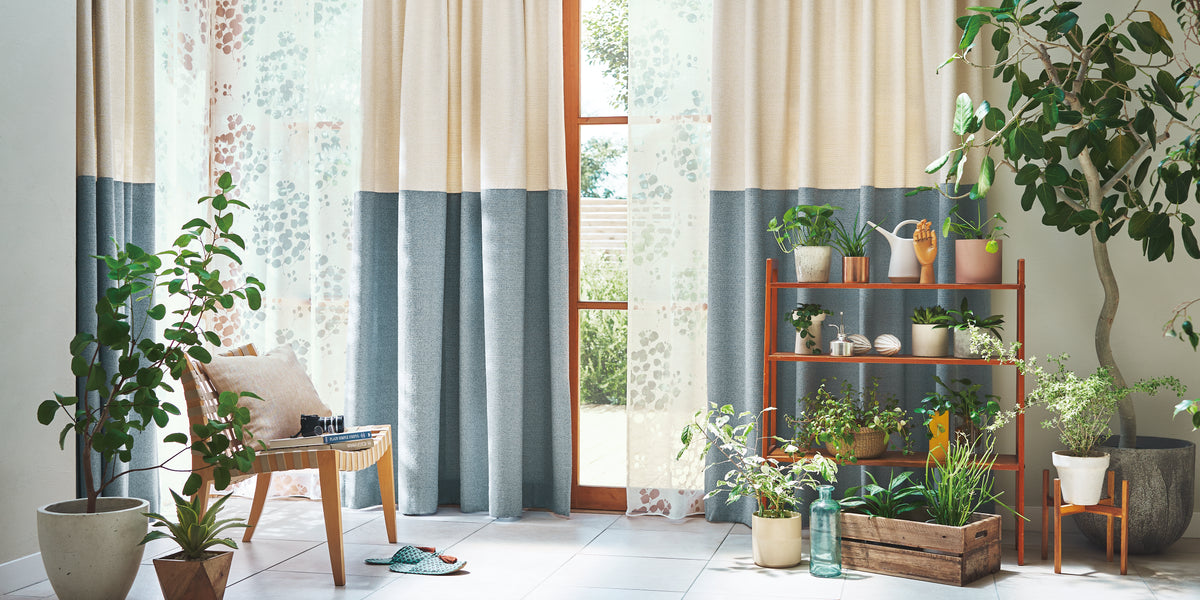 びっくりカーテン 海を感じるデザイン モーニングビーチ びっくり