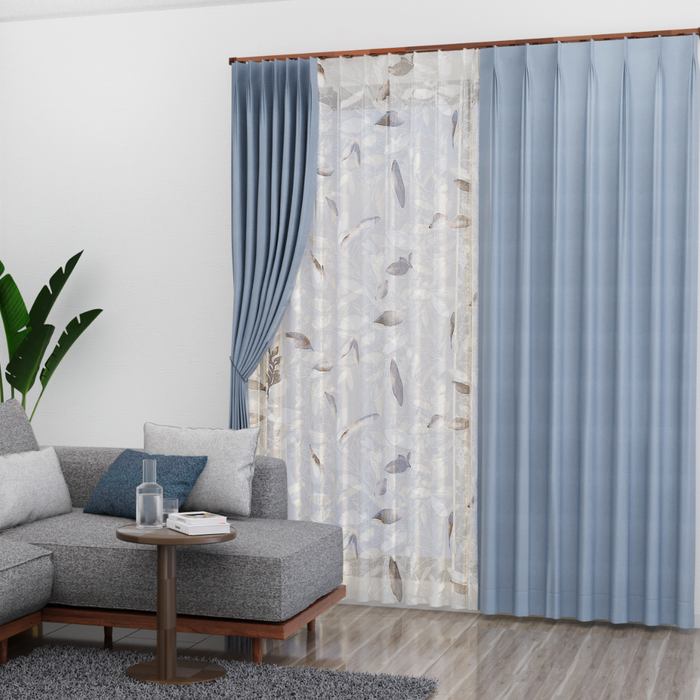 カーテンセット"Recipe（レシピ）"｜#003 アメノモリ（ドレープ＆レース）｜丈141～240cm