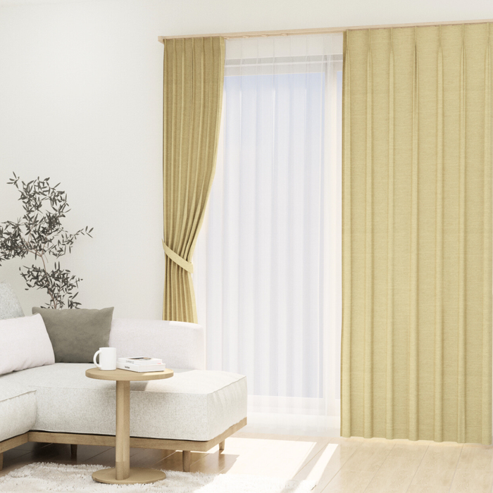 カーテンセット"Recipe（レシピ）"｜#048 cinnamooon！（ドレープ＆レース）｜丈141～240cm