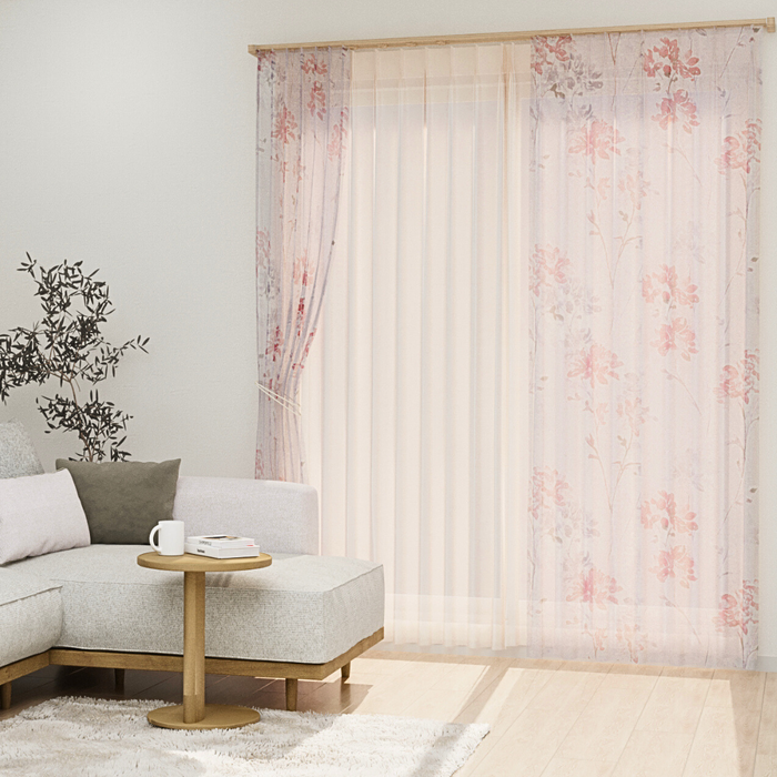 カーテンセット"Recipe（レシピ）"｜#051 Will you love me?（レース＆レース）