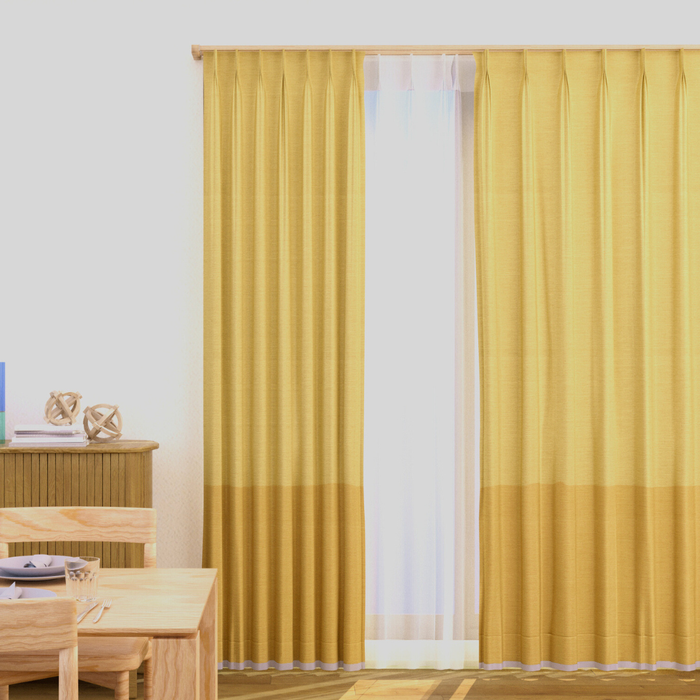 カーテンセット"Recipe（レシピ）"｜#052 ひだまりの午後（ドレープ＆レース）｜丈141～240cm