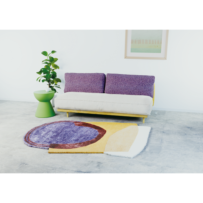 Carpe Diem｜Hand Tufted Rug -Carta-(オレンジ)  140×200