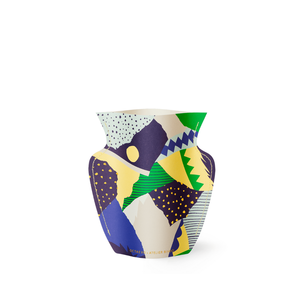 らぼメン様 リクエスト【アガベ オテロイ】星空 麻花セット OCTAEVO｜MINI PAPER VASE STROMBOLI (Green / Blue) — JIAS ONLINE