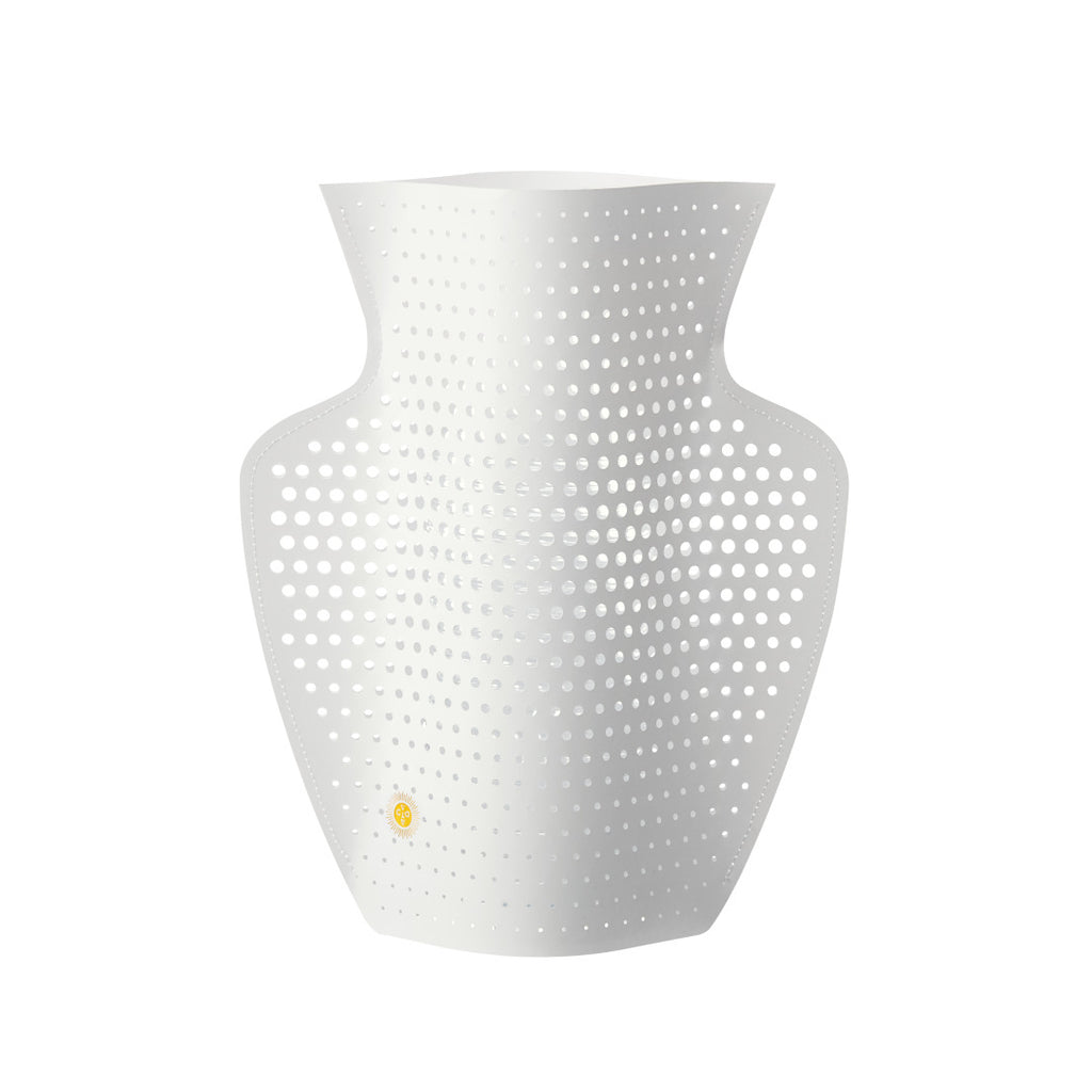 OCTAEVO|PAPER VASE CYANO (Perforated, White) — JIAS ONLINE OCTAEVO|PAPER VASE CYANO (Perforated, White) — JIAS ONLINE