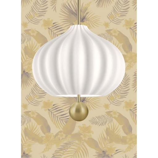 ペンダントライト 百合の花 二層の吹きガラス kdln / ケーディーエルエヌ / LILLI